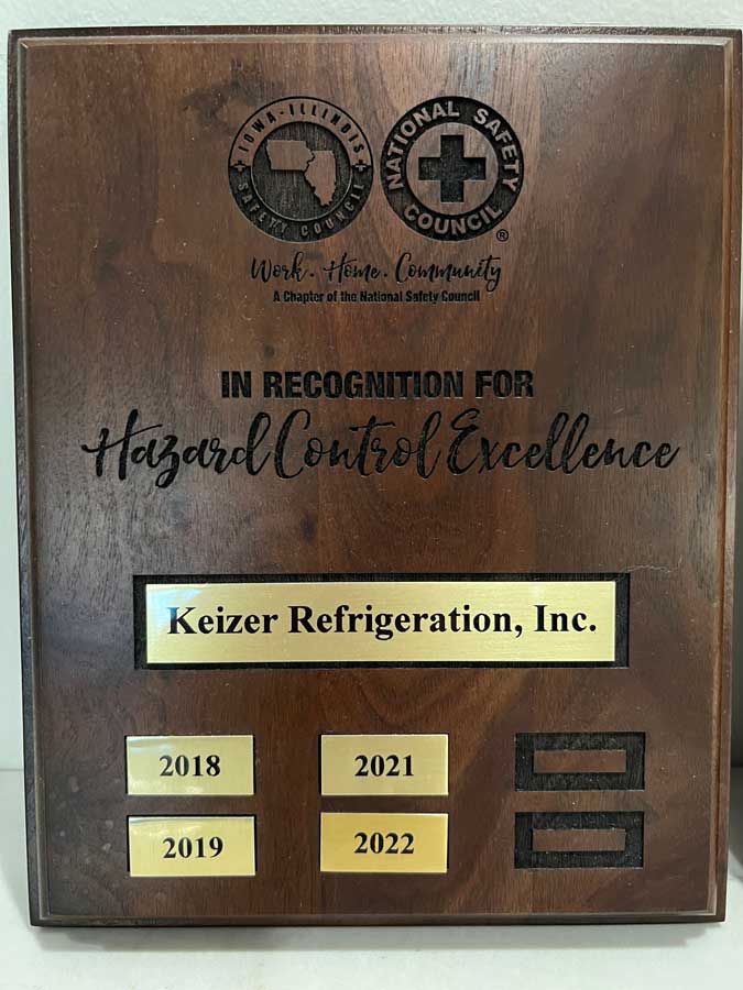 Hazard Control Excellence Award